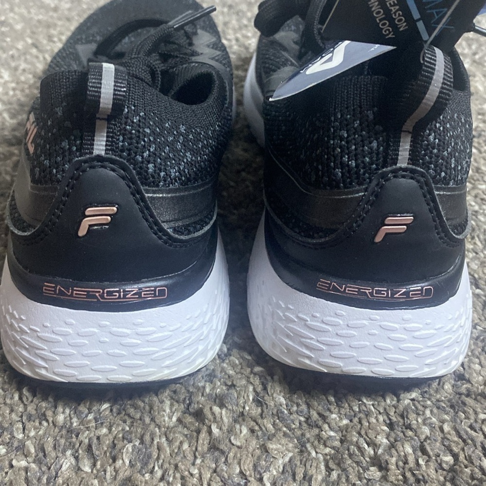Fila Energized Memory Ultra COOLMAX Women’s Athletic Shoes Black sz 9 NWT - Picture 4 of 7